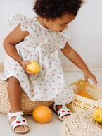 Robe bébé fille manches courtes volantées tout imprimée Robe bébé fille manches courtes volantées tout imprimée