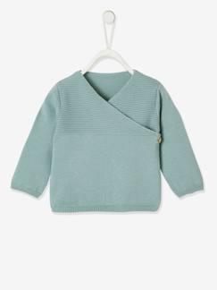 Bio-Kollektion: Strickjacke für Neugeborene -Bio-Kollektion: Strickjacke für Neugeborene