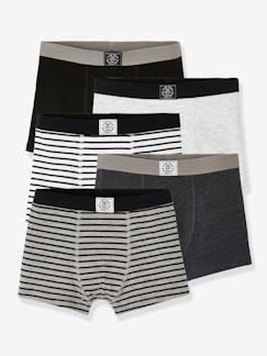 Garçon-Sous-vêtement-Slip, Boxer-Lot de 5 boxers garçon