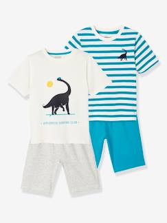 Lot de 2 pyjashorts garçon dino Garçon-Lot de 2 pyjashorts garçon dino