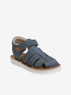 Sandales cuir scratchées garçon -Sandales cuir scratchées garçon