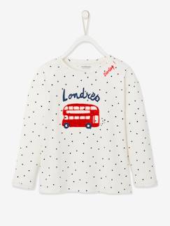 T-shirt fille motif city détails fantaisie -T-shirt fille motif city détails fantaisie