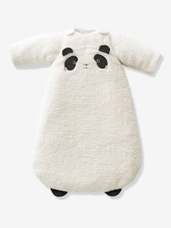 Gigoteuse manches amovibles en sherpa PANDA -Gigoteuse manches amovibles en sherpa PANDA