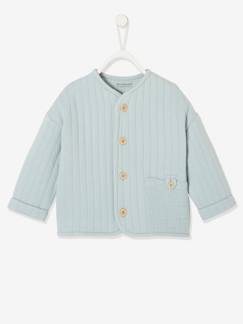 Cardigan naissance bébé poches en gaze de coton Bébé-Cardigan naissance bébé poches en gaze de coton