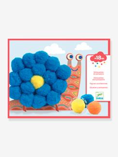 Spielzeug-Kunstaktivität-Bastel-Set Meine ersten Pompon-Collagen DJECO