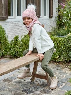 Slim MorphologiK fille en velours à pois irisés -Slim MorphologiK fille en velours à pois irisés