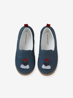 Chaussons élastiqués garçon en cuir Chaussons élastiqués garçon en cuir