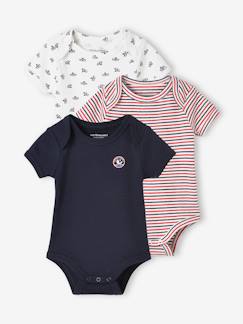 Lot de 3 bodies "marin" bébé naissance ouverture US Lot de 3 bodies "marin" bébé naissance ouverture US