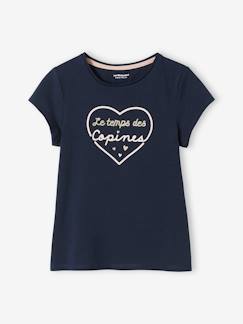 Tee-shirt à message Basics fille Fille-Tee-shirt à message Basics fille