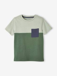 T-shirt coloblock garçon manches courtes -T-shirt coloblock garçon manches courtes