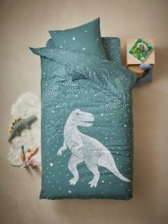 Parure de fourre de duvet + taie d'oreiller avec dÈtails phosphorescents GRAPHIC DINO Linge de maison et décoration-Parure de fourre de duvet + taie d'oreiller avec dÈtails phosphorescents GRAPHIC DINO