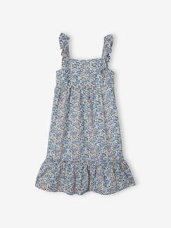 Mädchen Maxikleid, Volantträger -Mädchen Maxikleid, Volantträger