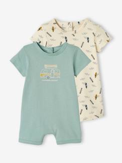 2er-Pack kurze Jungen Baby Jumpsuits -2er-Pack kurze Jungen Baby Jumpsuits