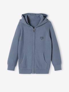 Jungen Kapuzenstrickjacke -Jungen Kapuzenstrickjacke