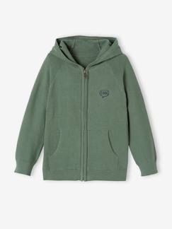 Jungen Kapuzenstrickjacke -Jungen Kapuzenstrickjacke