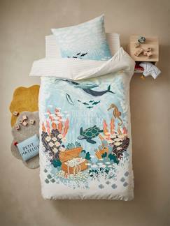 Parure fourre de duvet + taie d'oreiller enfant DEEP OCEAN Deep Ocean-Parure fourre de duvet + taie d'oreiller enfant DEEP OCEAN