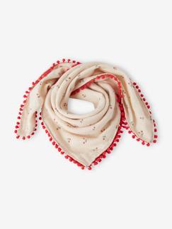 Foulard imprimé cerises fille -Foulard imprimé cerises fille