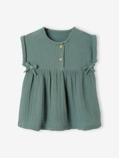 Mädchen Baby Kleid, Musselin -Mädchen Baby Kleid, Musselin