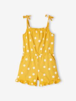 Combi-short à bretelles fille Combi-short à bretelles fille