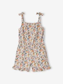 Combi-short à bretelles fille Combi-short à bretelles fille