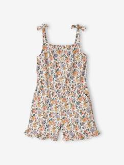 Combi-short à volants fille