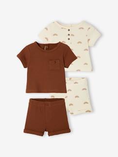 Lot de 2 pyjashorts 2 pièces bébé garçon -Lot de 2 pyjashorts 2 pièces bébé garçon