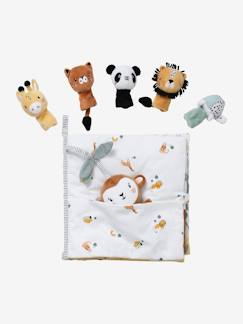 Livre d'éveil + peluches en velours TANZANIE Livre d'éveil + peluches en velours TANZANIE