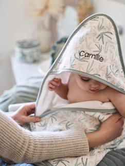 Cape de bain bébé en éponge et gaze de coton SOUS L'OCÉAN Linge de maison et décoration-Linge de bain-Cape de bain bébé en éponge et gaze de coton SOUS L'OCÉAN
