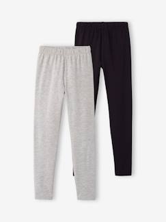Lot de 2 leggings assortis fille Fille-Lot de 2 leggings assortis fille
