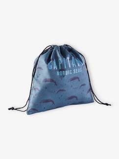 Sac à goûter "capitaine" motifs baleines garçon Sac à goûter "capitaine" motifs baleines garçon