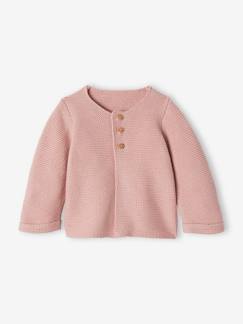 Cardigan en coton bébé fine jauge BASICS -Cardigan en coton bébé fine jauge BASICS