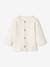Ensemble mixte en tricot gilet et pantalon bébé blanc+gris ardoise+gris clair chiné 