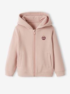 Sweat à capuche zippé sport Basics fille. -Sweat à capuche zippé sport Basics fille.