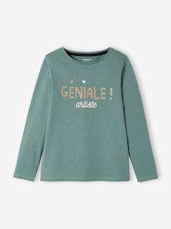 Tee-shirt à message Basics fille Fille-Tee-shirt à message Basics fille