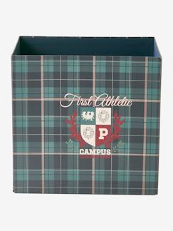 Corbeille en carton pliable Ecusson -Corbeille en carton pliable Ecusson