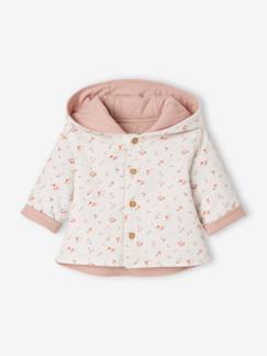 Veste réversible bébé à capuche -Veste réversible bébé à capuche