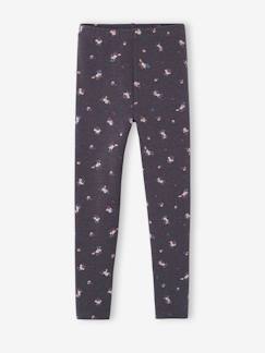 Legging fille imprimé fleurs -Legging fille imprimé fleurs