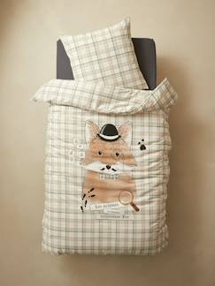 Parure housse de couette + taie d'oreiller enfant DANDY FOX -Parure housse de couette + taie d'oreiller enfant DANDY FOX