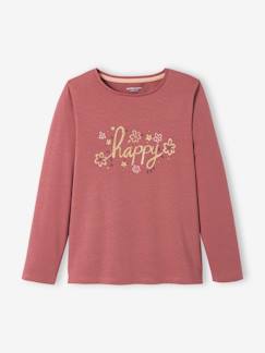 Tee-shirt à message Basics fille Fille-Tee-shirt à message Basics fille