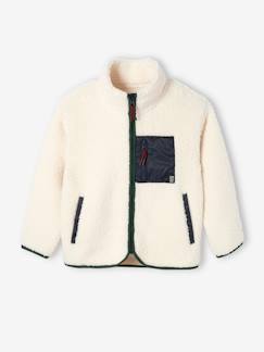 Sweat zippé en sherpa garçon -Sweat zippé en sherpa garçon