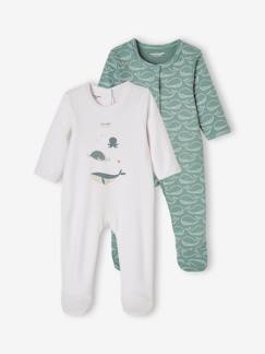 Lot de 2 dors-bien bébé garçon en interlock -Lot de 2 dors-bien bébé garçon en interlock
