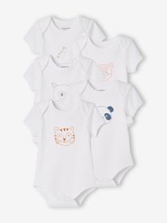 5er-Pack Neugeborenen-Bodys, Schlupfform, Kurzarm Baby-Body-5er-Pack Neugeborenen-Bodys, Schlupfform, Kurzarm