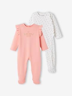 Lot de 2 dors-bien bébé fille en interlock -Lot de 2 dors-bien bébé fille en interlock