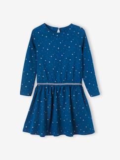 Mädchen Kleid mit Glanzsternen -Mädchen Kleid mit Glanzsternen