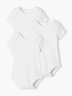 Lot de 3 bodies Bio Collection manches courtes emmanchure US BASICS Bébé-Lot de 3 bodies Bio Collection manches courtes emmanchure US BASICS