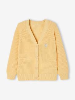 Gilet maille perlée fille -Gilet maille perlée fille