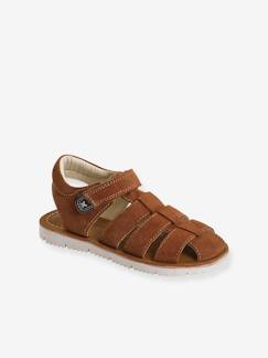 Sandales cuir scratchées garçon Sandales cuir scratchées garçon