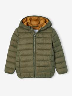 Doudoune légère à capuche garçon garnissage en polyester recyclé -Doudoune légère à capuche garçon garnissage en polyester recyclé