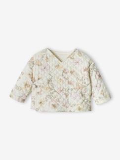 Cardigan croisé forme brassière bébé matelassé -Cardigan croisé forme brassière bébé matelassé