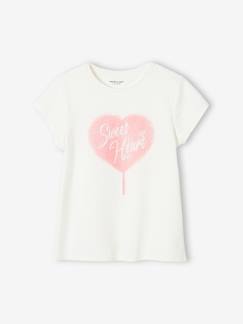 Tee-shirt à message Basics fille Fille-Tee-shirt à message Basics fille